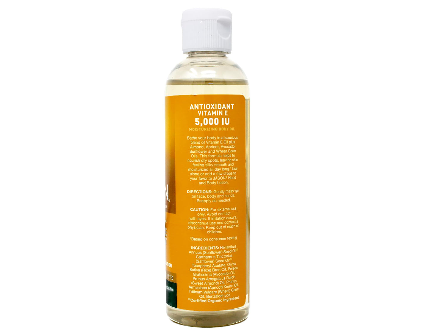 Jason Skin Care Vitamin E Oil 5,000 I.U. 4 fl. oz. Pure & Natural Beauty Oils (a) - 2pc