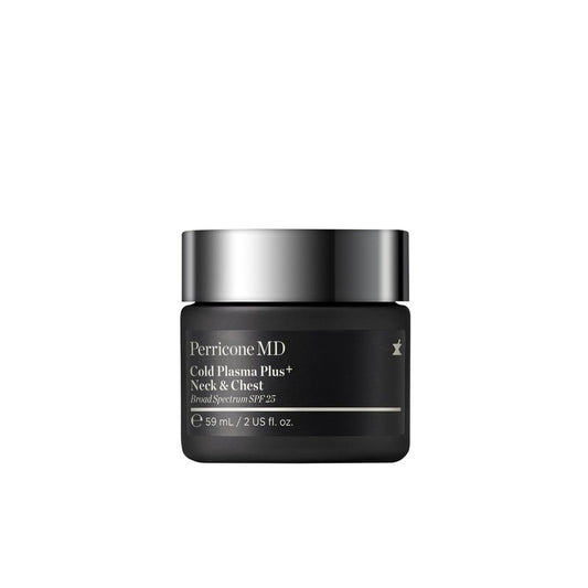 Perricone MD Cold Plasma Plus+ Neck and Chest Broad Spectrum SPF 25 – Neck Firming Cream for Tightening and Firming Sagging Skin – Wrinkle Cream for Crepey Skin & Decollete