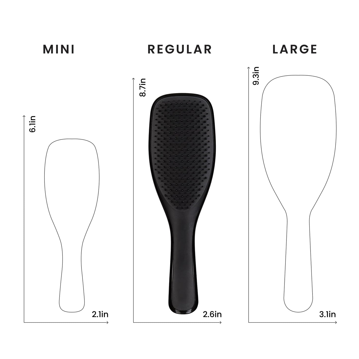 Tangle Teezer Ultimate Detangler Brush, Straight to Wavy, Liquorice Black