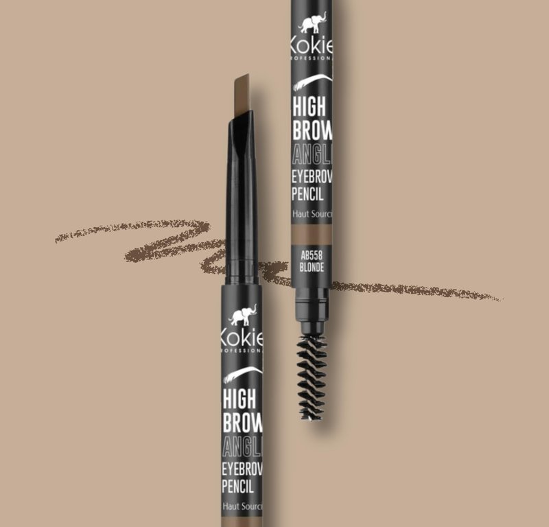 Kokie Cosmetics High Brow Angled Eyebrow Pencil, Blonde, 0.012 Ounce