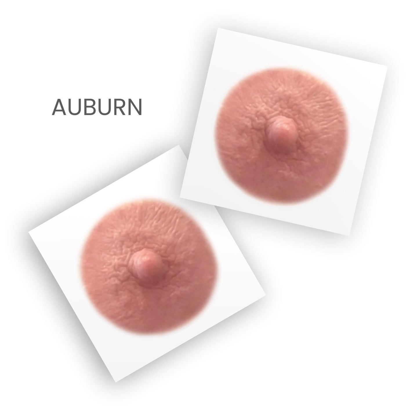 TataTattoos Temporary Realistic Nipple/Areola Tattoos – Non-Surgical for Mastectomy Recovery – for Post Breast Cancer Surgery (Auburn, Medium (Pack of 20))
