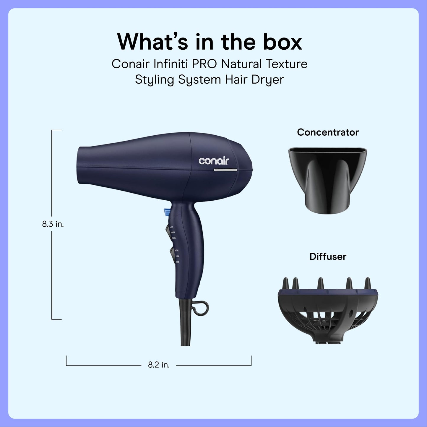 Conair Natural Texture Styling System Hair Dryer