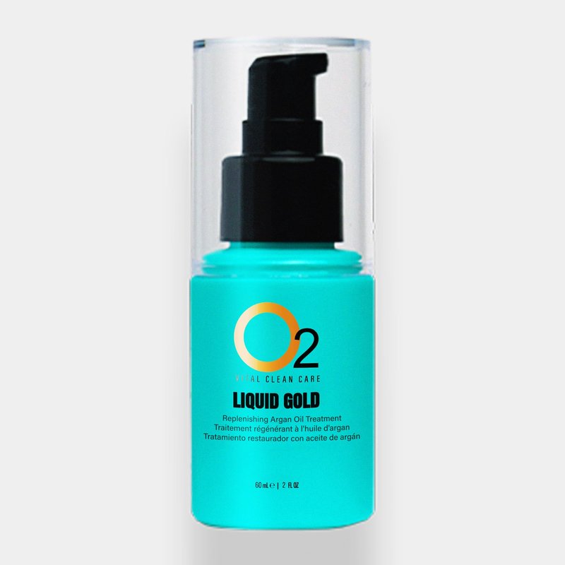 O2 Liquid Gold Replenishing Argan Oil Treatment – Lightweight Conditioning Formula That Repairs Split Ends, Eliminates Frizz, Adds Shine, and Strengthens Hair for a Smooth, Polished Finish