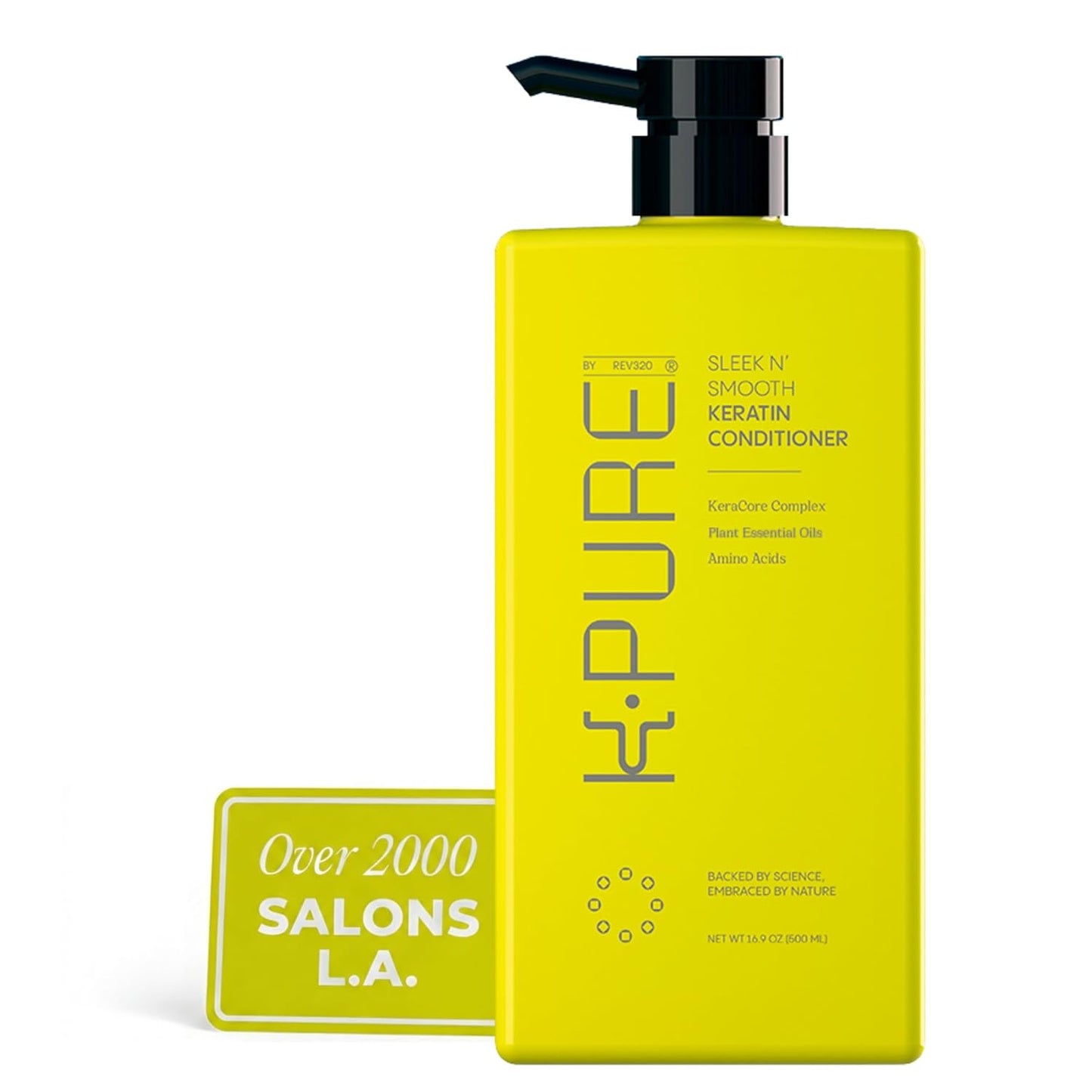 Sleek N' Smooth Keratin Hair Treatment Conditioner - Anti-Frizz, Sulfate & Paraben Free | Strengthens Color-Treated Hair