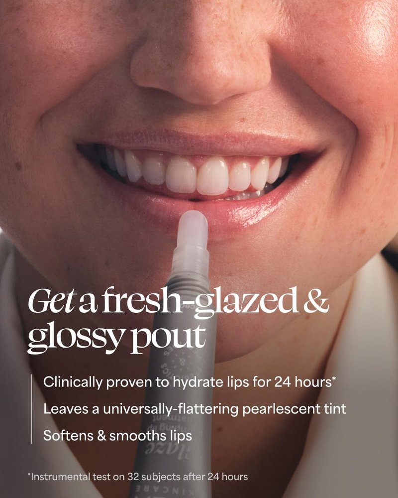 TULA Glaze Plumping Lip Treatment - Hydrating Lip Balm with Hyaluronic Acid & Peptides | 0.28 oz.