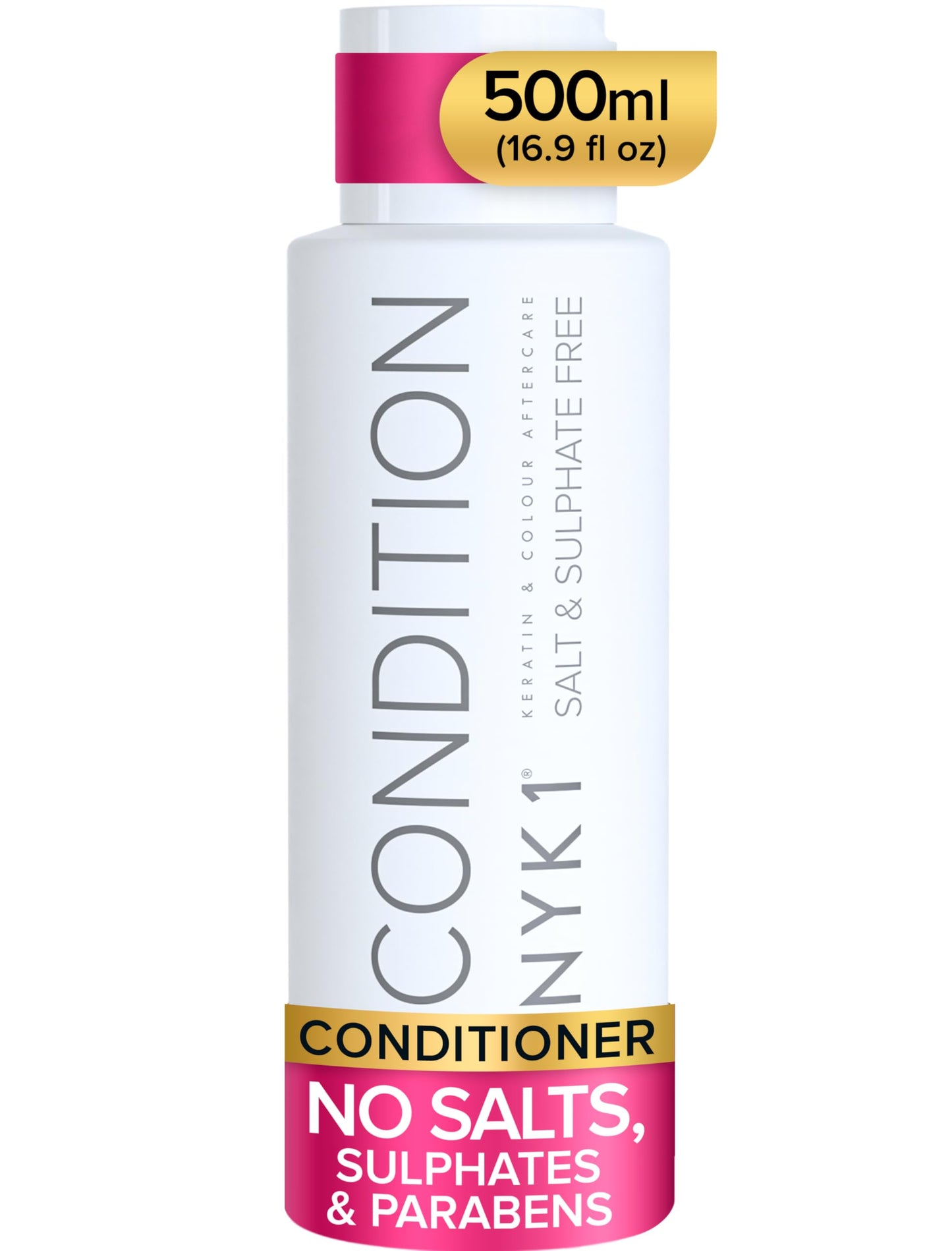 NYK1 SULFATE FREE Shampoo and Conditioner for Color Treated Hair (2 x 16.9 Fl Oz) Shampoo for Color Treated Hair, Extensions and Keratin Treatments Set - Shampoo and Conditioner Set Sulfate Free