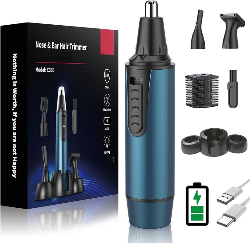 AREYZIN Professional USB Rechargeable Body Hair Trimmer - Waterproof Bikini & Ear/Nose Trimmer for Men & Women