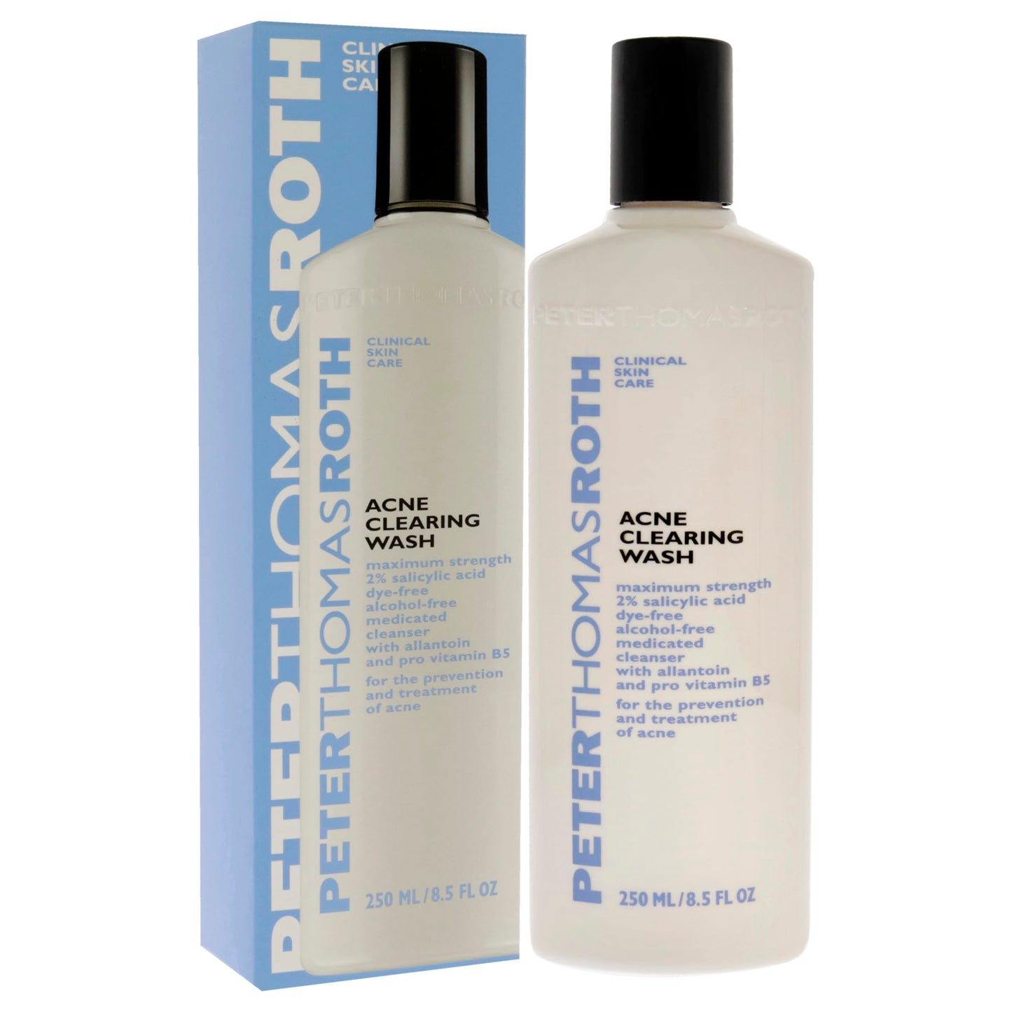 Peter Thomas Roth | Acne Clearing Wash | Maximum-Strength Salicylic Acid Face Wash, Clears Up and Helps Prevent Breakouts, 8.5 Fl Oz
