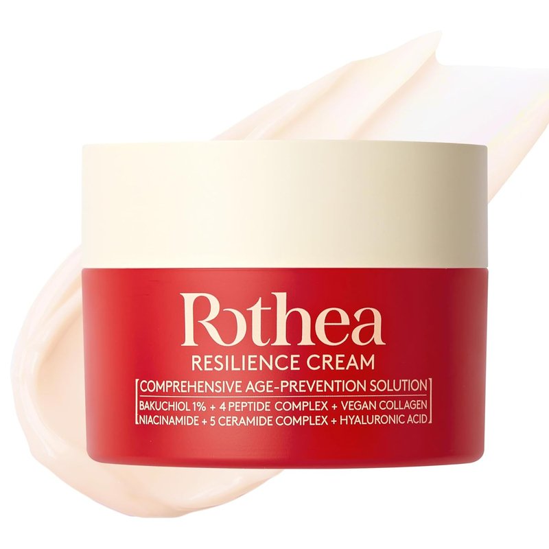 Rothea Resilience Cream - Anti-Aging Face Moisturizer with Bakuchiol & Collagen | 1.7 oz
