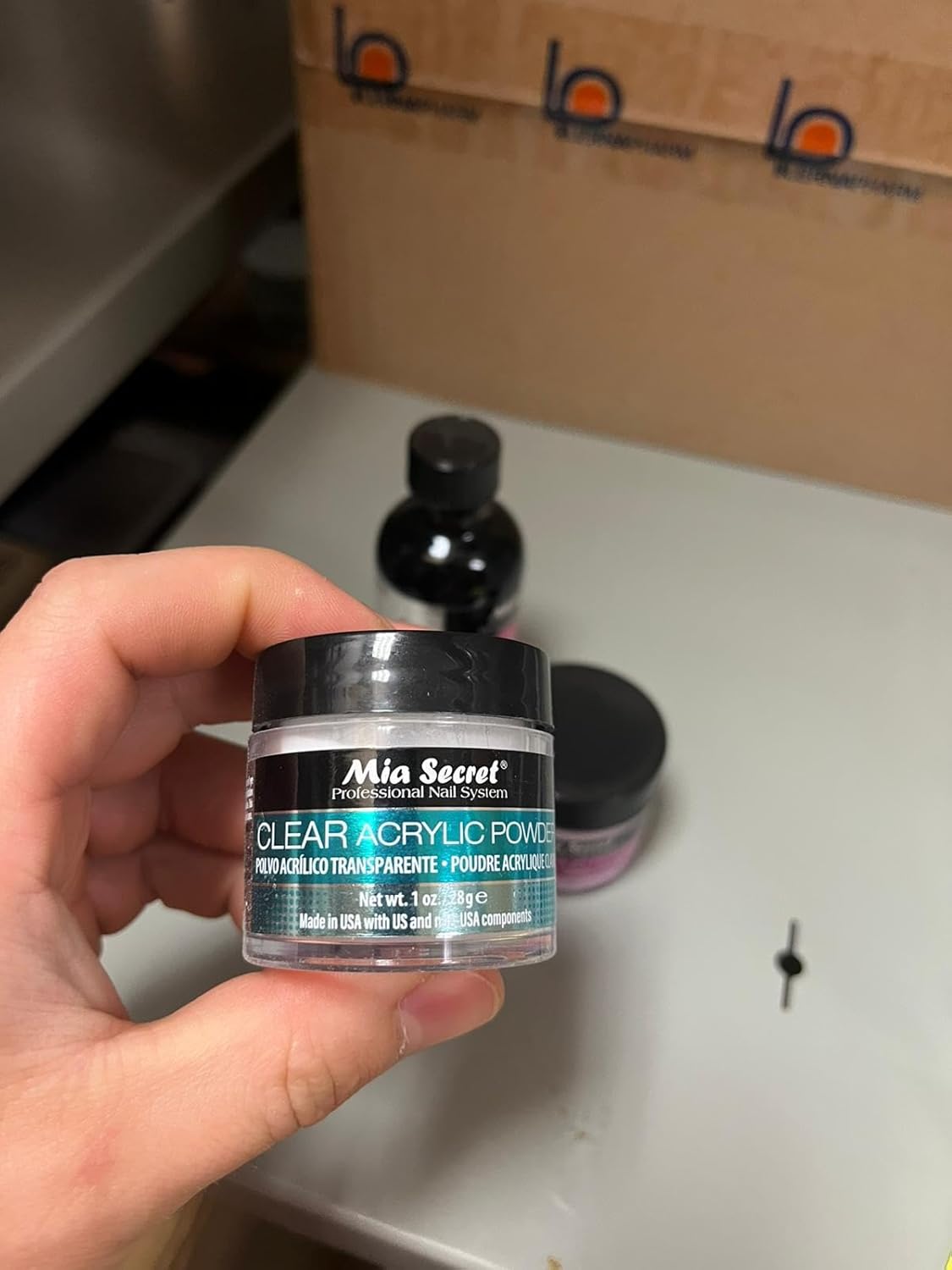 Mia Secret Liquid Monomer & Acrylic Powder Set - 2oz Monomer + 1oz Clear & Pink Powder