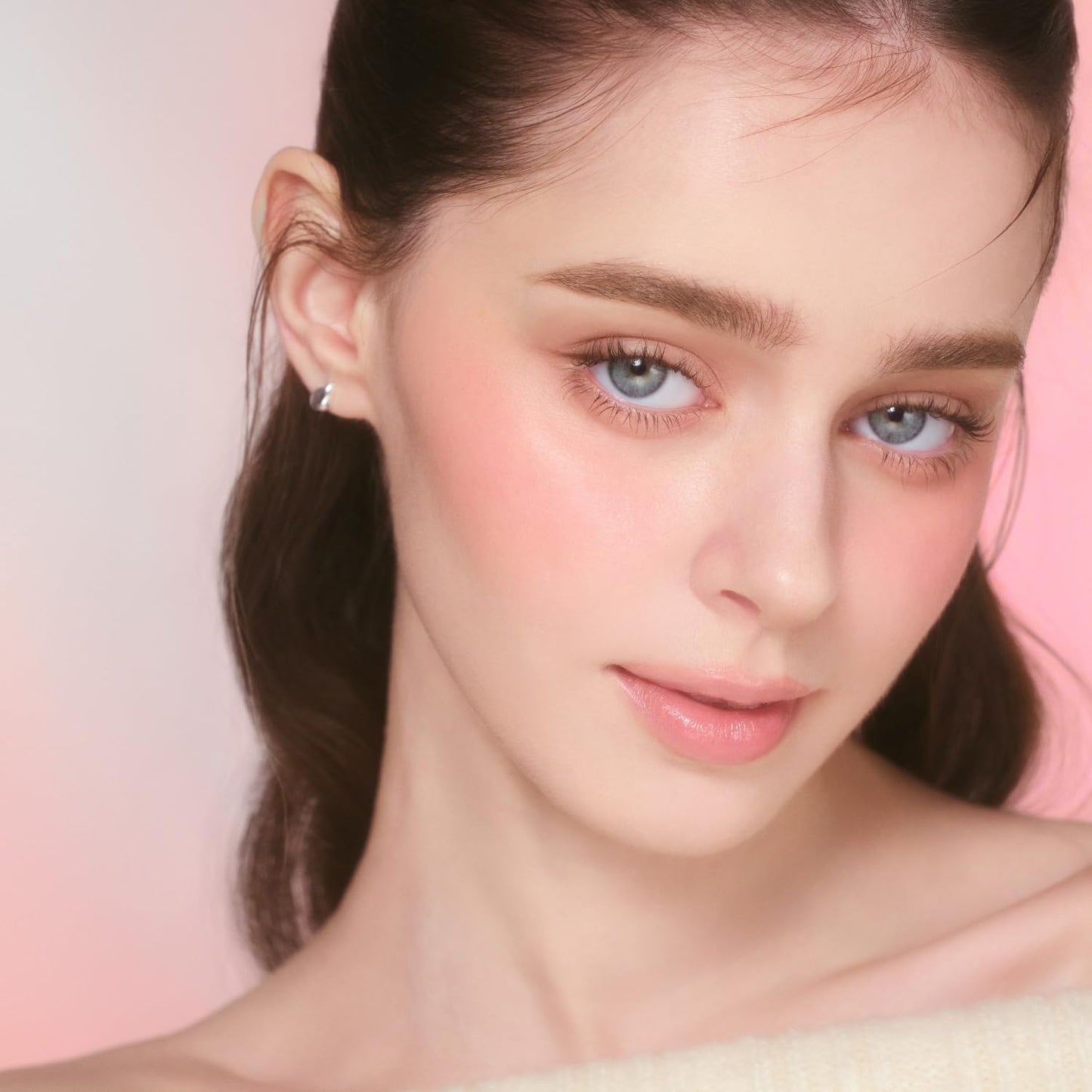 DEAR DAHLIA Petal Blur Cream Blush (Mellow) - Soft-Blur Vegan Blush with Lightweight, Cloud Melting Texture, High-Pigment, Long-Lasting, Buildable, Cream to Powder Finish. Sensitive Skin Friendly. 4g