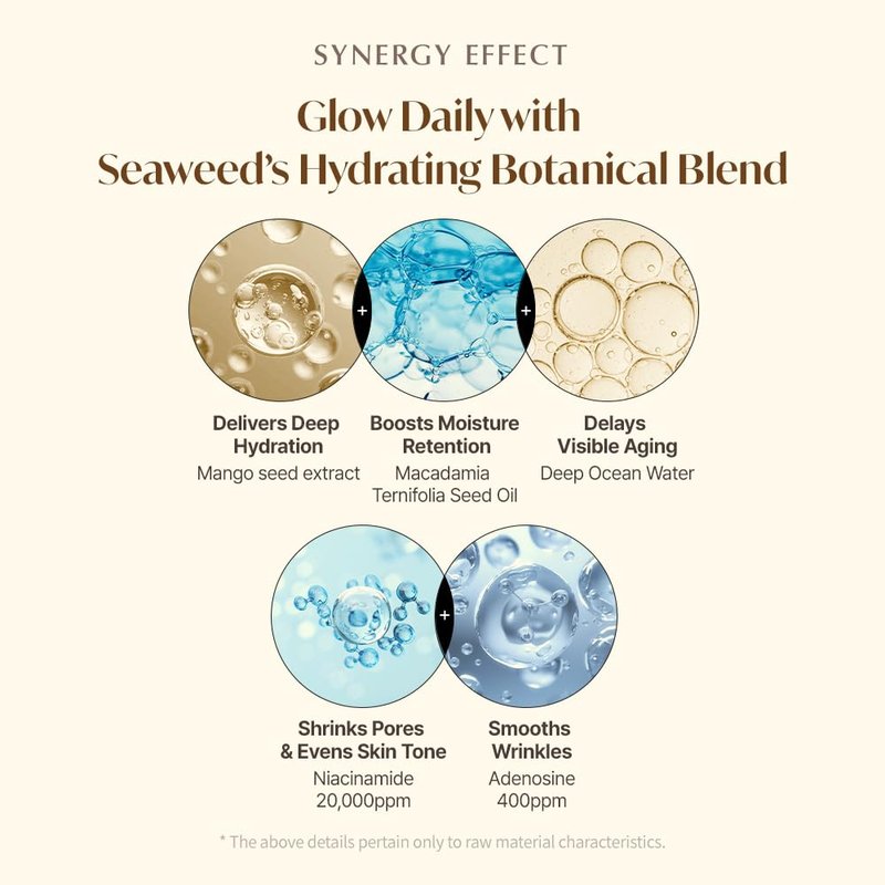 ONUL31° Fucoidan Glow Rich Cream-Daily Face Moisturizer with Niacinamide & Plant-Based Ingredients for Dry Sensitive Skin | Korean Skincare 1.69 fl. oz