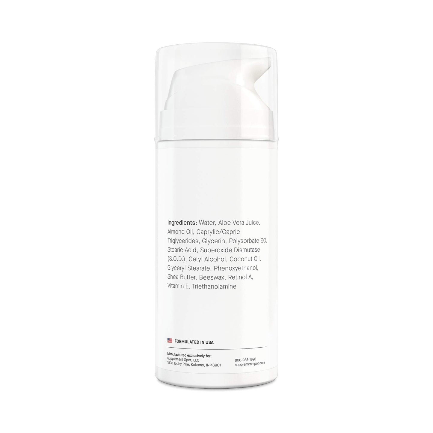 Supplement Spot Superoxide Dismutase (SOD) Anti-Aging Cream - Face Moisturizer for Fine Lines & Wrinkles, Smooth & Firm Skin, Youthful Glow, Antioxidant-Rich Skincare, (3.4 oz 2 Pack)