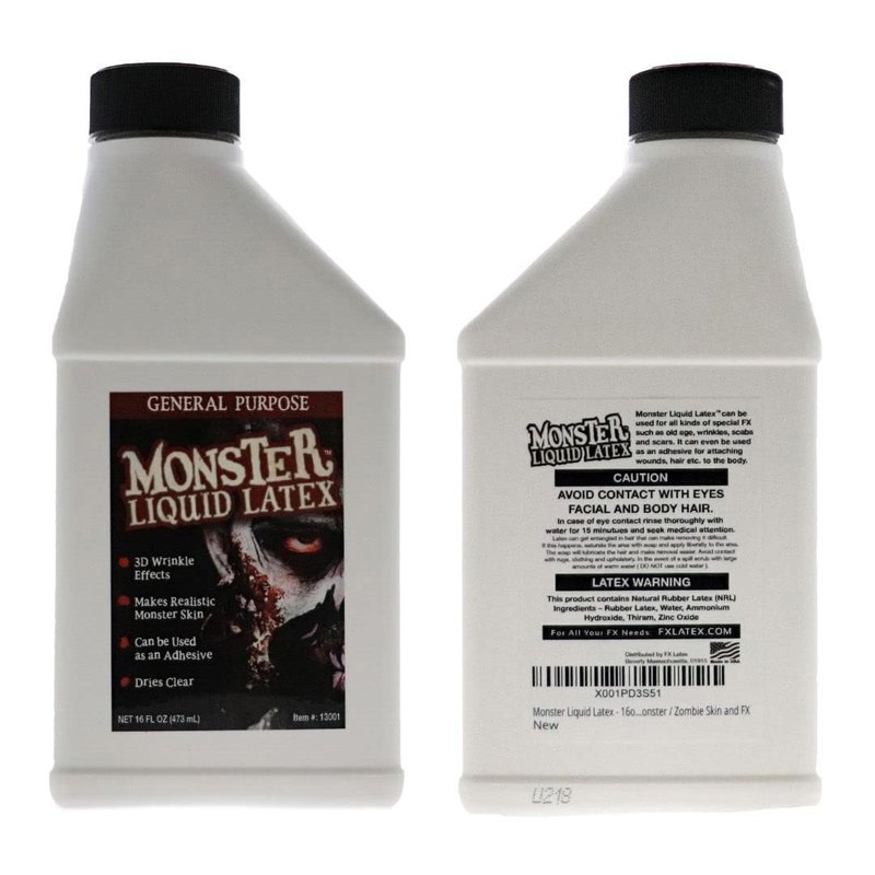 FX Monster Liquid Latex - Special Effects Makeup for Halloween Costumes | 2 Pack for Zombie & Vampire Looks