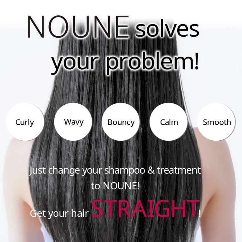Niji Nouné Straight Shampoo - Smoothing Formula for Frizz Control | 13.5 Fl Oz (400 ml)