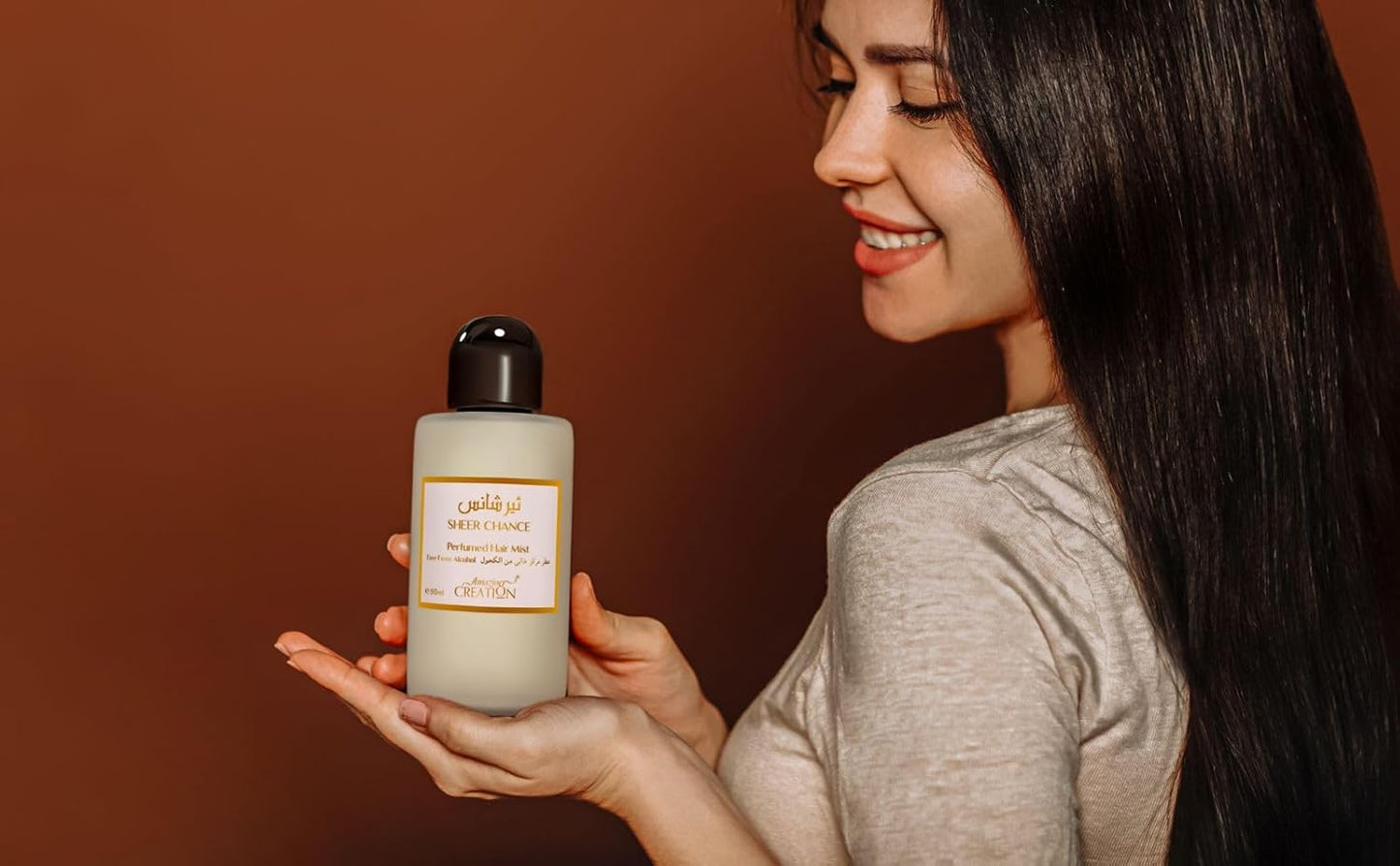 Sheer Chance Alcohol-Free Perfumed Hair Mist - 1.7 FL Oz | Lightweight Fragrance for All Hair Types