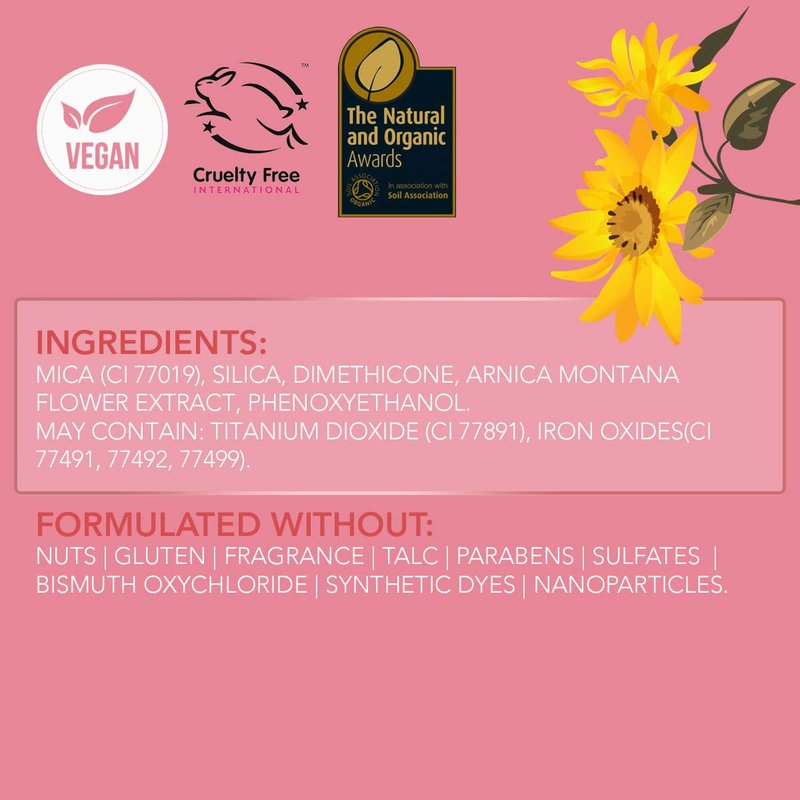 Rachel Couture Translucent Finishing Powder with Shine-Free Matte Finish | Vegan & Cruelty-Free Setting Powder | Arnica Extract Infusion - 0.28 Oz - Light