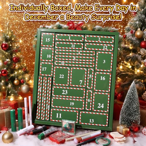 UCANBE Makeup Advent Calendar 2025 for Women Teens Girls, 24 Piece Christmas Holiday Gift Sets, Beauty & Cosmetic Surprises Countdown