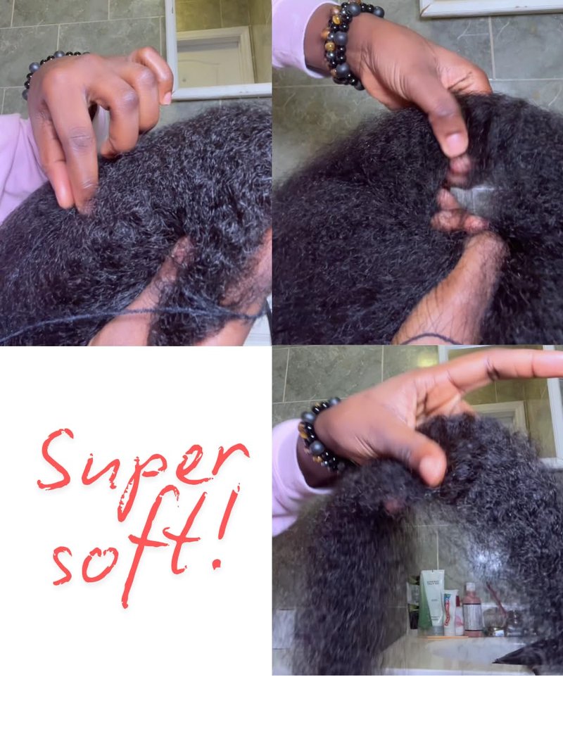 Style Icon 1 Bundle Afro Kinkys Bulk Human Hair (14", Natural Black) - Afro Twist Braids - Curly Extensions - Dreadlocks - Loc Braiding Hair