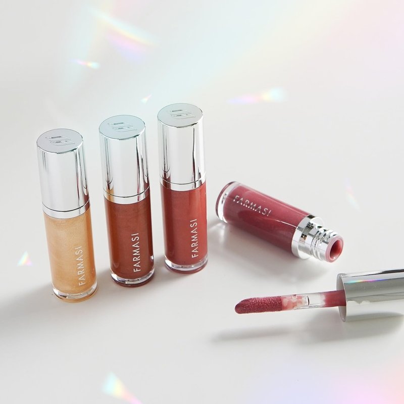 FARMASi Ultimate Shine Lip Gloss, Makeup, Ultra Hydrating, Moisturizing, Intense Color Pigment, Non Sticky, Smooth and Lightweight, 0.27 Fl Oz (Lithium Quartz 05)