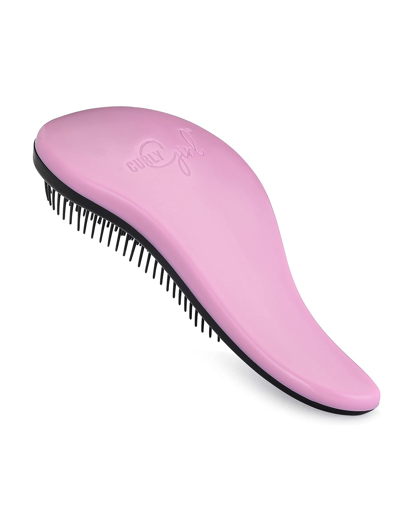 Curly Girl Breeze Thru Detangling Brush | Hair Detangler Hairbrush for Adults & Kids | Gets Rid of Tangles & Knots in Natural, Curly, Straight, Wet or Dry Hair (Pink)