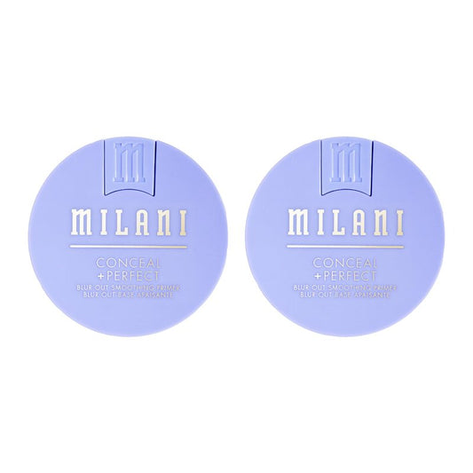 Milani Conceal + Perfect Blur Out Smoothing Primer, Hydrating Niacinamide Blurring Face Base, Pore Minimizer, Longwear Makeup Primer for Dry Skin, Whipped Hydration Gel Cream Base, 2 x 0.74 oz