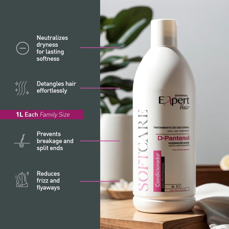 Expert Hair Soft Care Conditioner - Intensive Nourishment for Silky Smooth Hair | 1L/33.81fl.oz