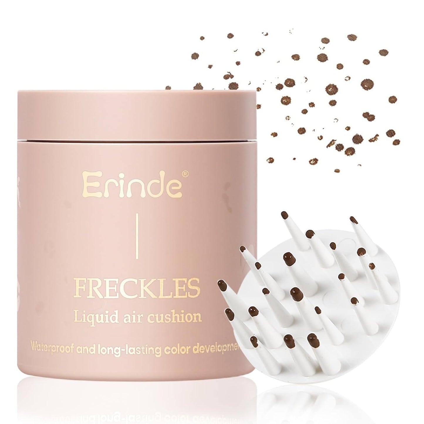 Liquid Freckle Pen - Long Lasting Waterproof Fake Freckles Stamp | Natural Sunkissed Makeup, 01 Saddle Brown