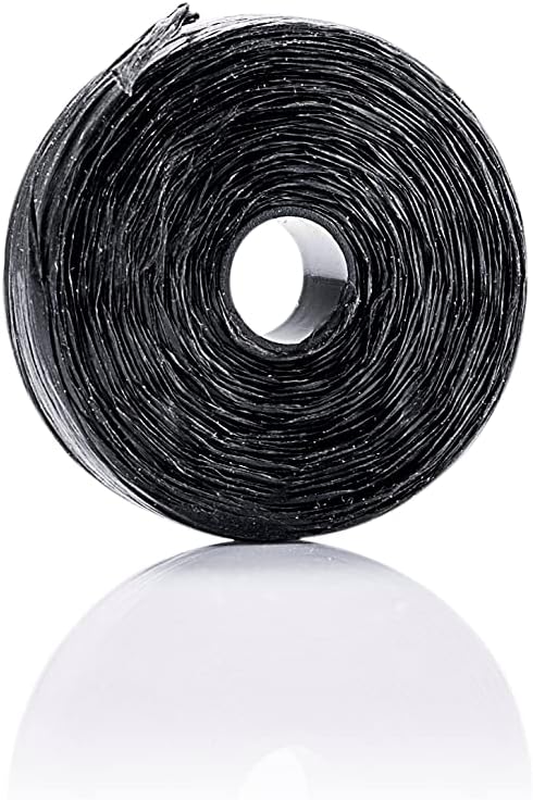 Black Dental Floss Tape - 54 Yard Refill | PFAS-Free, Vegan-Friendly, Fresh Mint Flavor, Shred-Resistant
