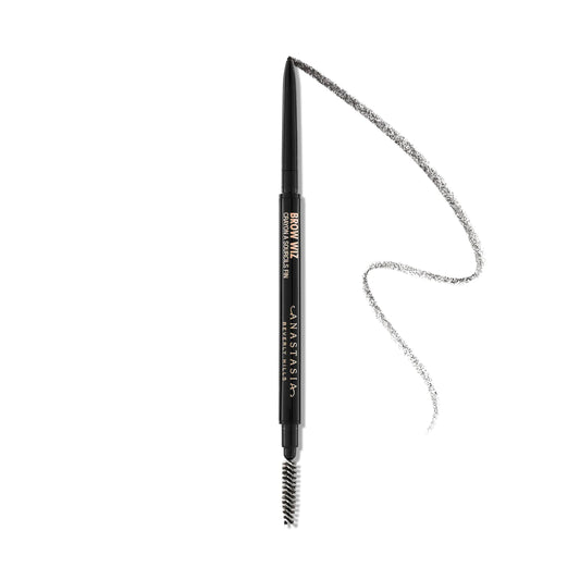 Anastasia Beverly Hills Brow Wiz - Ultra-Slim Retractable Eyebrow Pencil for Hair-Like Strokes Natural Precision Definition, Longwear Waterproof Smudge-Proof for Filling & Shaping Brows - Medium Brown