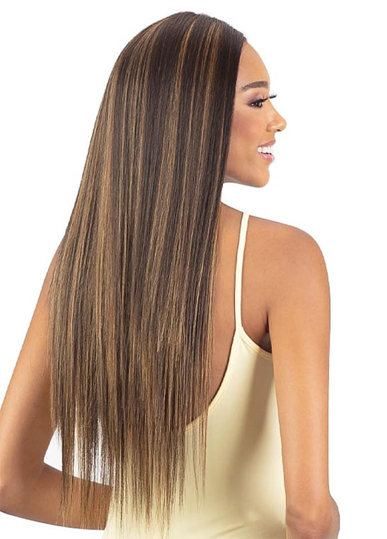 Mayde Beauty Bloom Bundle - Straight Weave Hair Multipack with Closure | 4PCS (18"20"22"+CL) in 1B Off Black