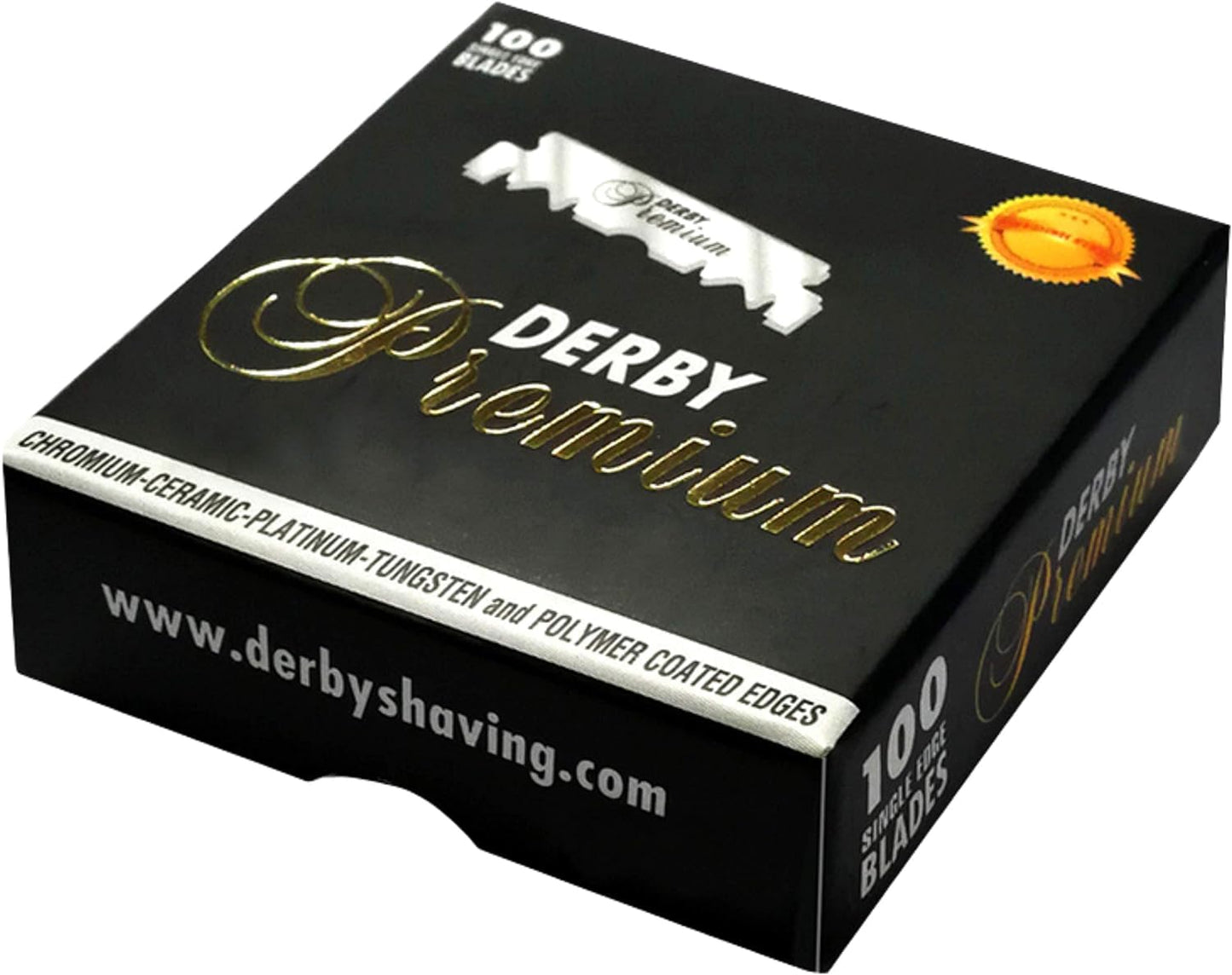 Derby Premium Single Edge Razor Blades - 500 Count for Smooth Shaving