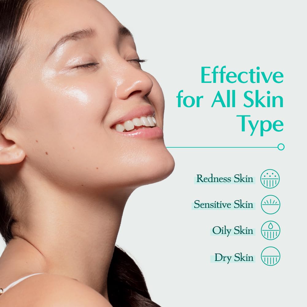 Rataplan Water Parsley Calming Serum - Korean Skincare with Hyaluronic Acid, Aloe, Centella Asiatica, Tea Tree, Heartleaf, Reduce Skin Heat, Hypoallergenic, Replenish moisture, 1.69 fl oz