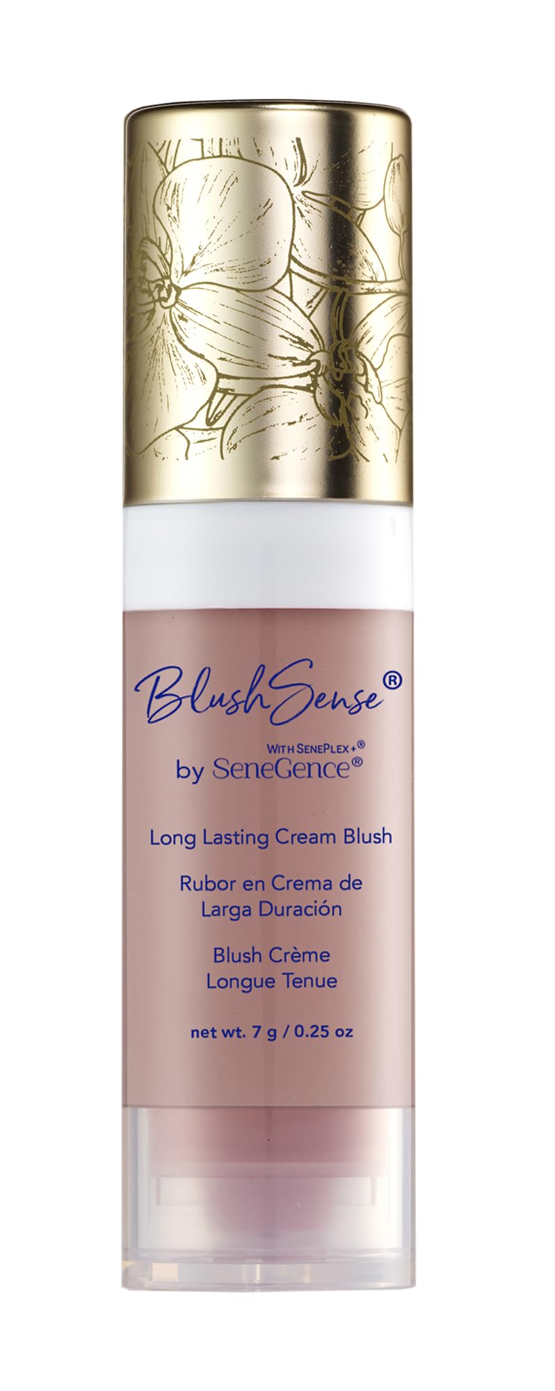 SeneGence BlushSense Cream Blush, Pouty Pink, 0.25 Oz, Blendable Hydrating Formula with SenePlex+ for Anti-Aging Benefits, Enriched with Vitamins B & E