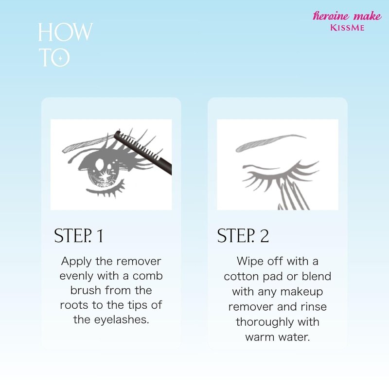 Heroine Make Mascara Remover - Gentle Waterproof Makeup Solution for Sensitive Eyes | Travel Size
