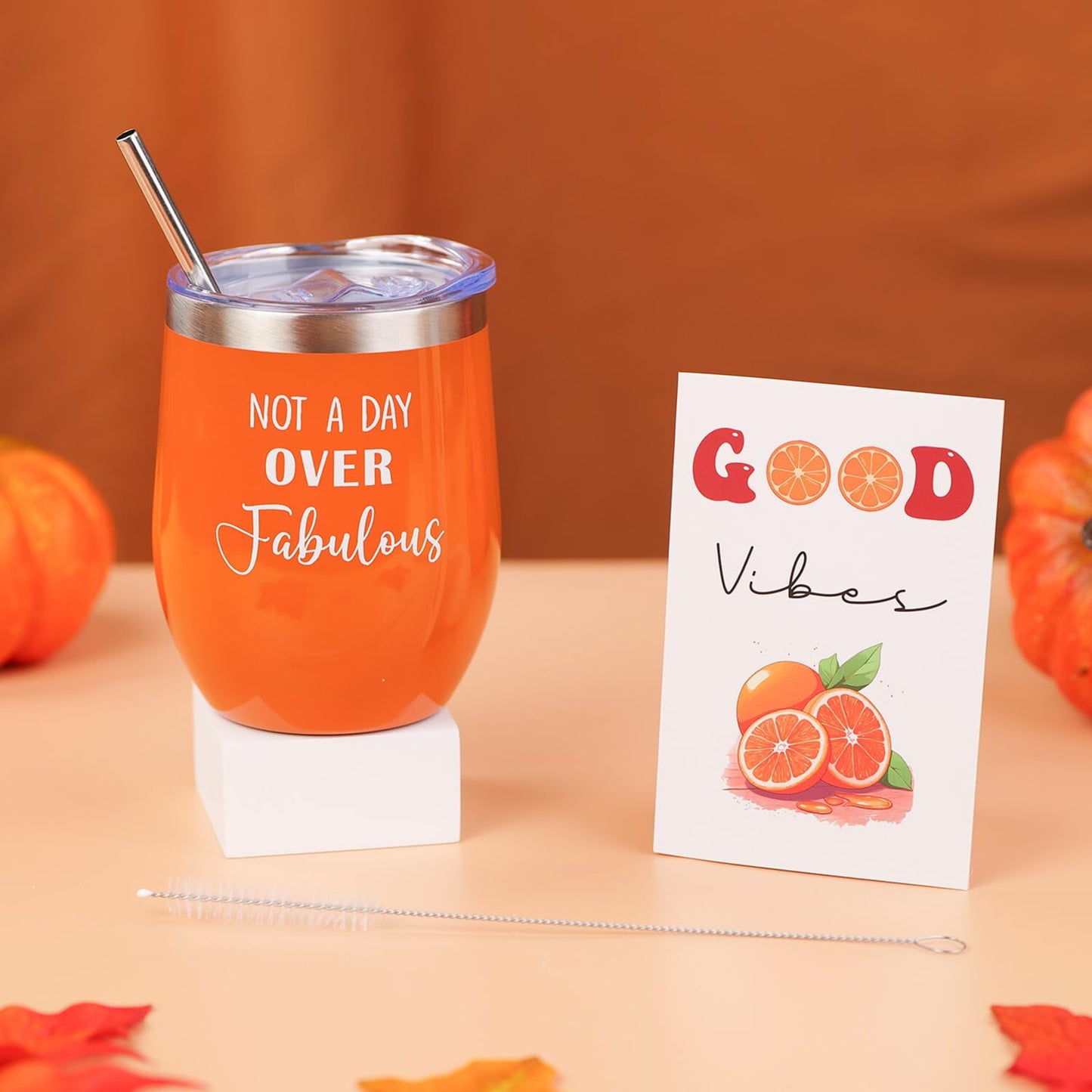 Care Package For Women, Fall Gift Baskets, Self Care Gifts for Women, Get Well Soon, Orange Fall Themed Gifts for Woman, Relaxation Spa Gift Baskets, Thinking of You Birthday Gift