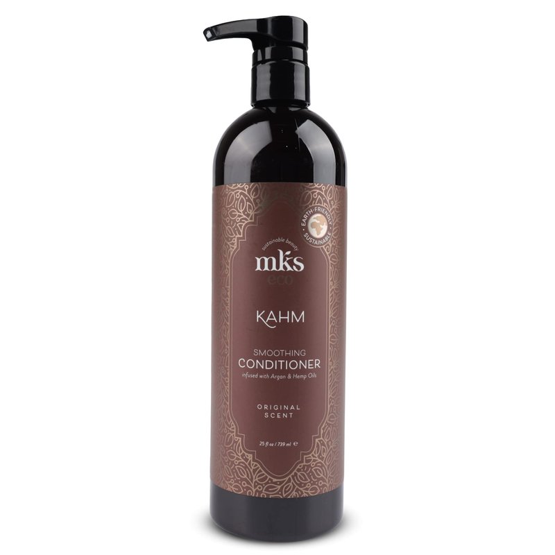 MKS eco Kahm Smoothing Conditioner, Original Scent - 25 fl oz - Detangle, Moisturize & Repair Hair - With Moroccan Argan Oil, Hemp Seed Oil & Vegetable Keratin Protein - Vegan, Cruelty Free
