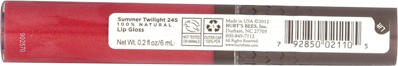 Burts Bees, Lip Gloss Summer Twilight, 0.2 Fl Oz