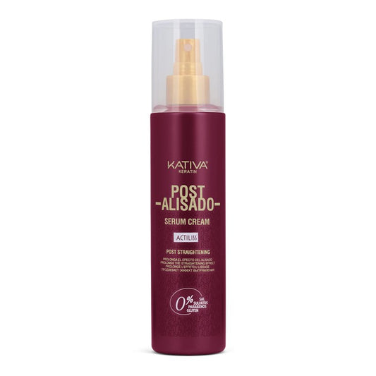 Kativa Post Straightening Serum Cream, 6.8 Oz - Prolongs Straightening Results for Manageable, Shiny, Smooth Hair - Free of Salt, Sulfate, Gluten, Paraben
