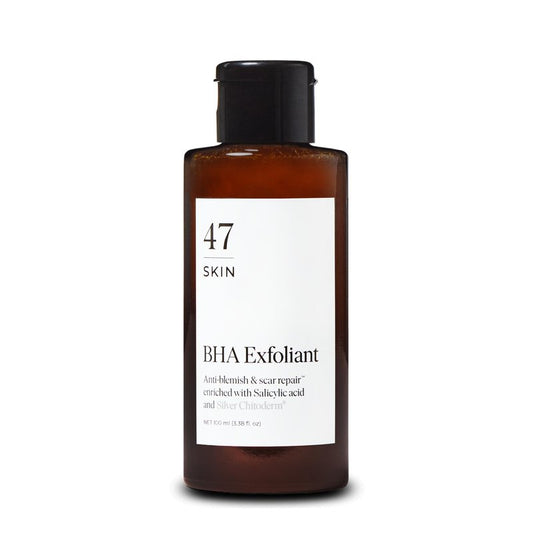 47 Skin Anti-blemish BHA Exfoliant Enriched with Silver Chitoderm for All Skin Types, Clear Skin Exfoliator, 100ml