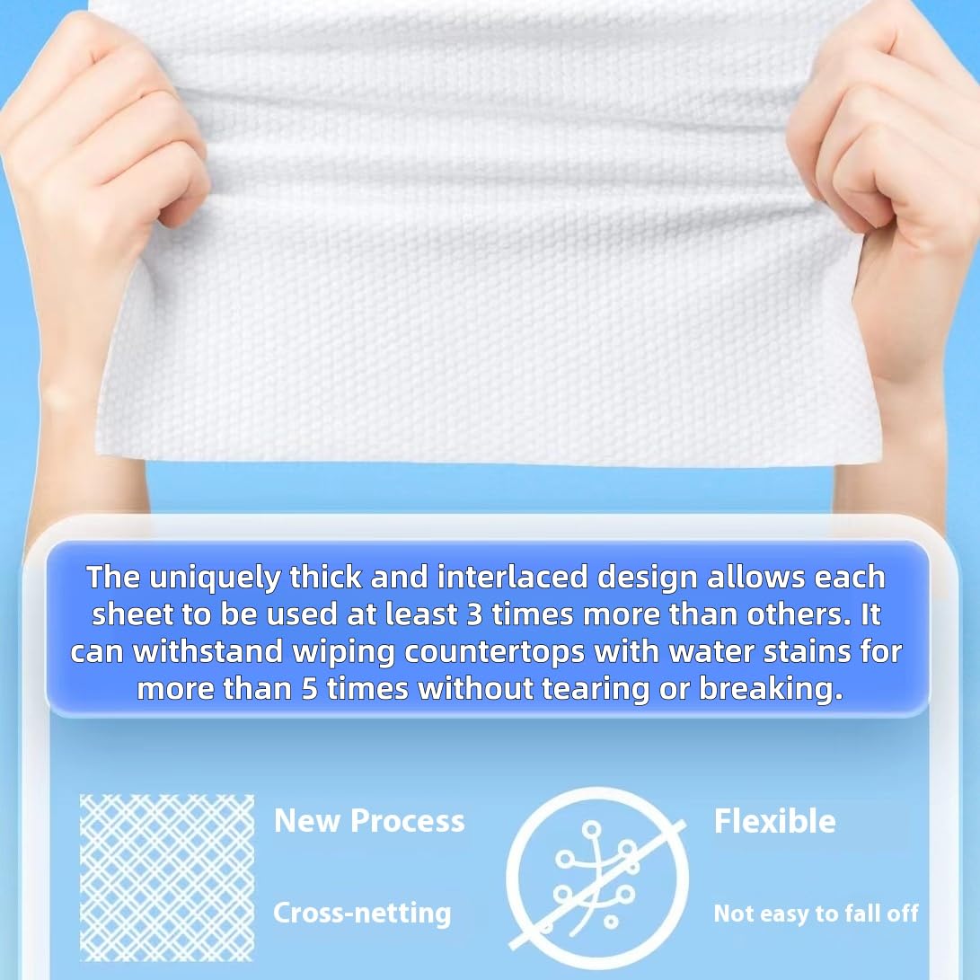 Thick & Soft Disposable Face Towels | 100% Cotton Facial Cloths for Sensitive Skin - 420 Count