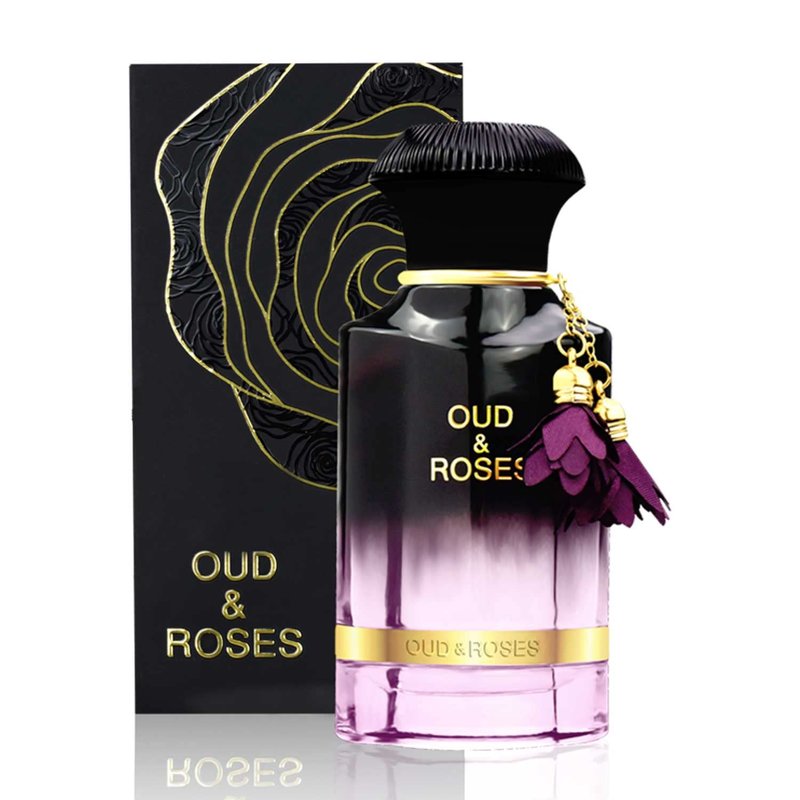AHMED Oud & Roses Unisex Oriental Perfume - Woody Floral Fragrance with Oudh & Rose | 60mL