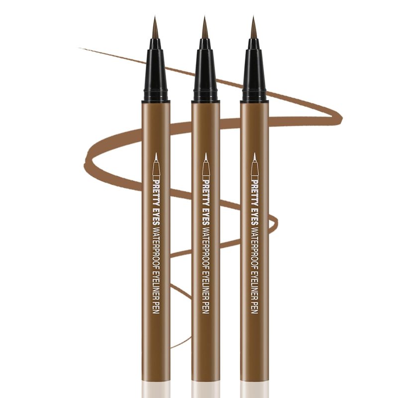 Liquid Eyeliner Pen Set - Matte Precision Tip for Bold Eye Makeup | Long-Lasting & Smooth Application