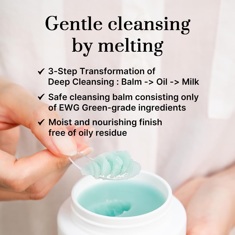 3words 8letters [3W8L] Pure Deep Cleansing Balm 3.38 oz | Makeup remover balm | Korean Skin care | Vegan Pore cleanser | Natural Deep Cleansing Balm for Sensitive & Dry skin
