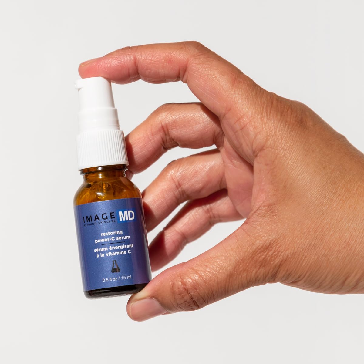 IMAGE Skincare, IMAGE MD Restoring Power-C Serum, 20% Vitamin C, Ferulic Acid Facial Serum to Reduce Pigmentation, Firm, Brighten Skin