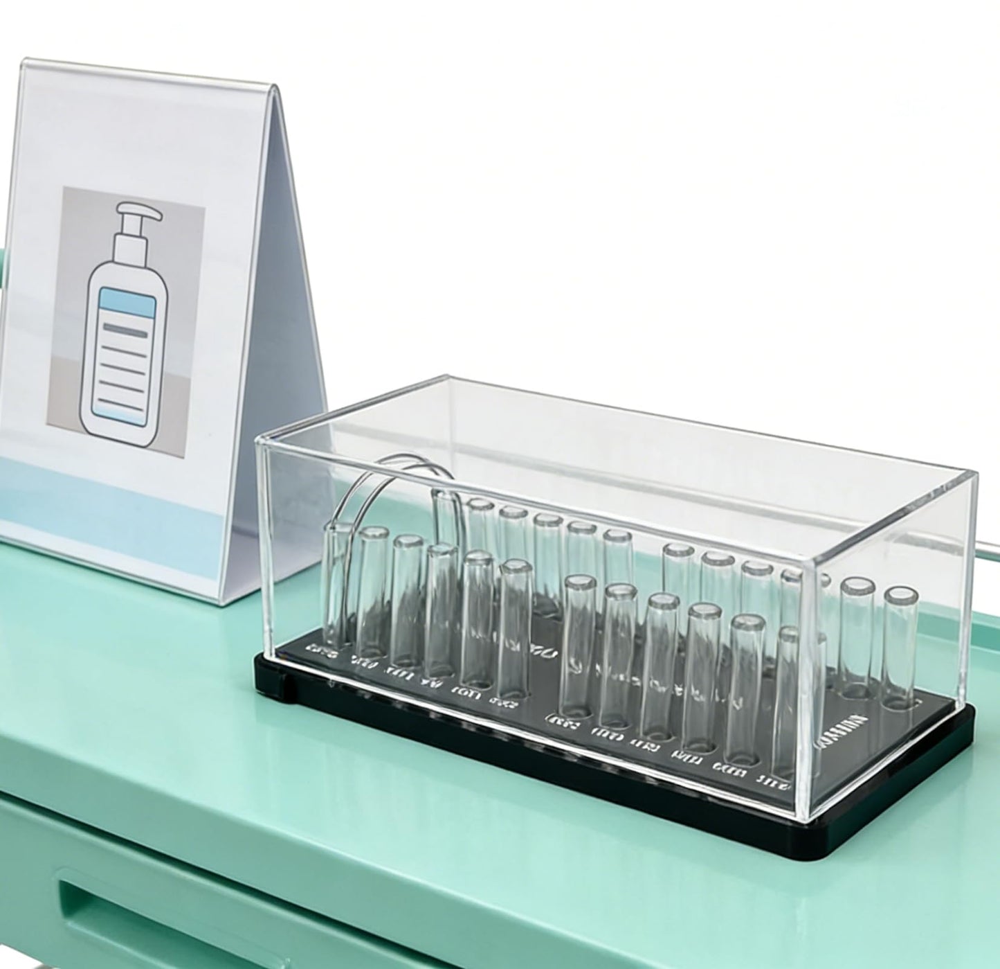 Dental Acrylic Archwire Organizer, YOUYA DENTAL Multi-functional Orthodontic Arch Wire Box Dental Resin Shelf Placement with Lid for Dental Clinic Arrange and Store Orthodontic Arch Wires Use (Square)