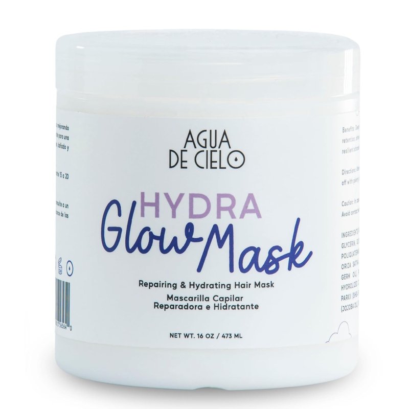 Hydra Glow Mask - Intensive Deep Conditioning Hair Treatment for Dry, Damaged Hair | Strengthens, Hydrates & Reduces Frizz - 16 Oz
