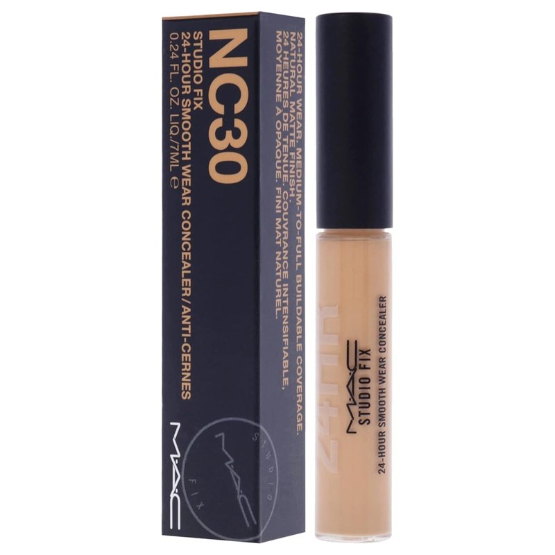 MAC Studio Fix 24 Hour Concealer - Long-Lasting NC30 Shade for Flawless Coverage | 0.24 oz