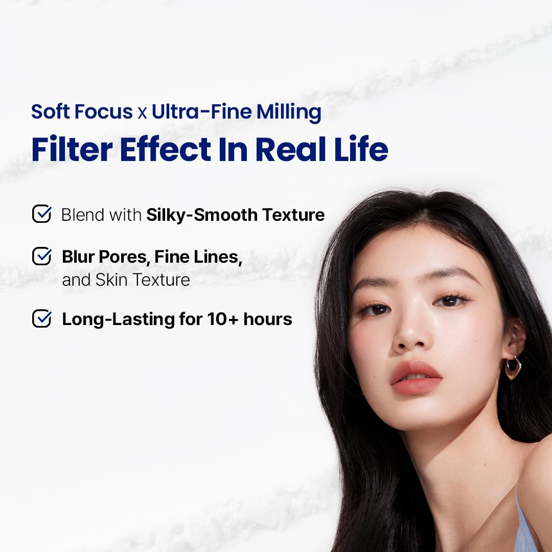 Le Nubele Azulene Face Cover Fixing Powder for Oily Sensitive Skin | Azulene + Talc Free | Blurring Setting Powder, Translucent Face Powder, Setting Powder Makeup, Korean Makeup | 10g•0.35oz