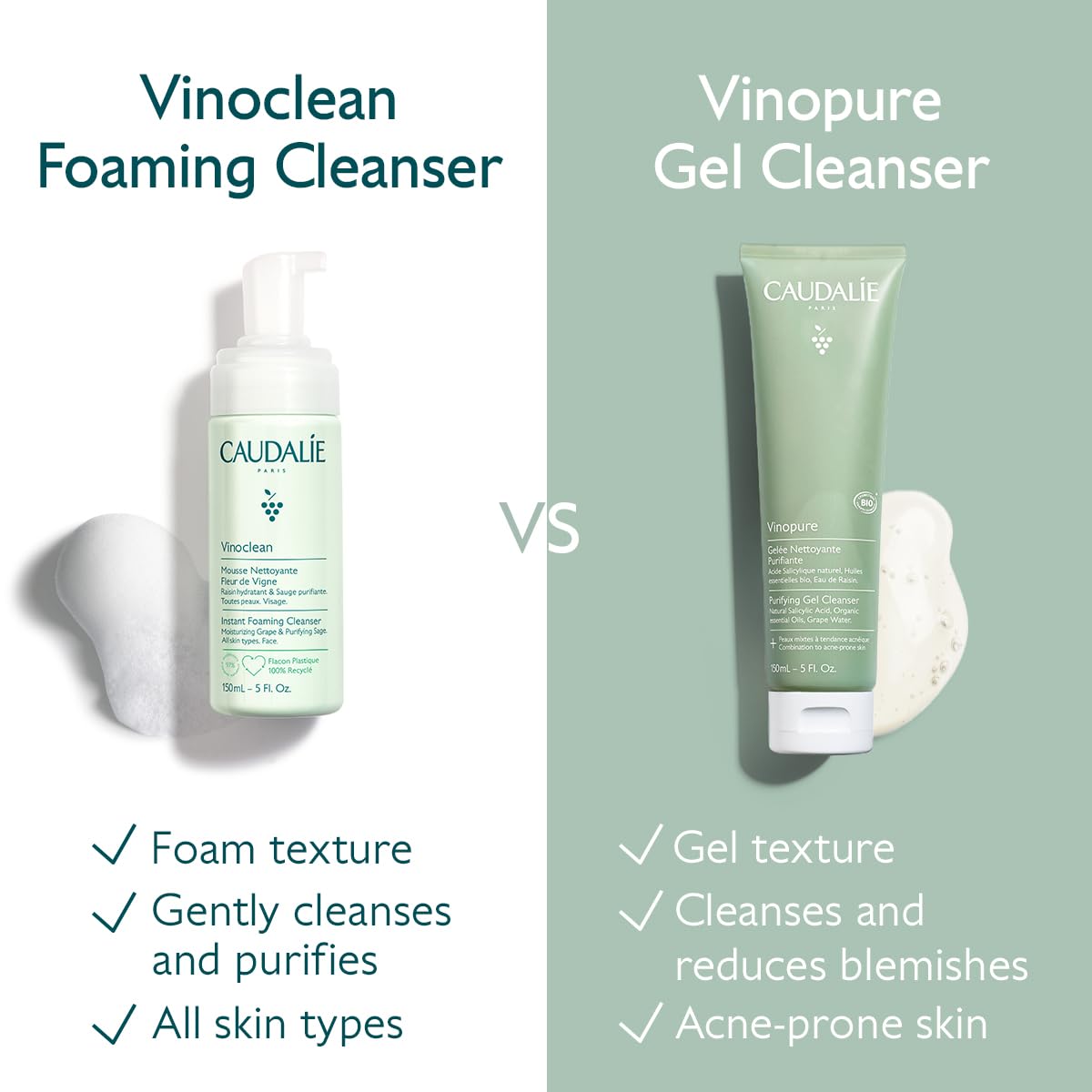 Vinopure Salicylic Acid Cleanser - Pore Purifying Gel for Clear Skin | 150 mL